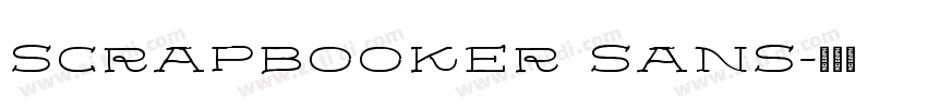 scrapbooker sans字体转换